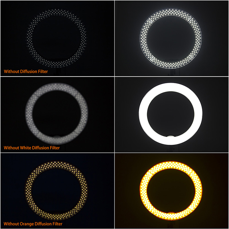 FOSOTO可调 45.72 厘米 240 LED 5500K 摄影机照片,手机,视频LED环形灯带三脚架支架相机 FOSOTO可调 45.72 厘米 240 LED 5500K 摄影机照片,手机,视频LED环形灯带三脚架支架相机