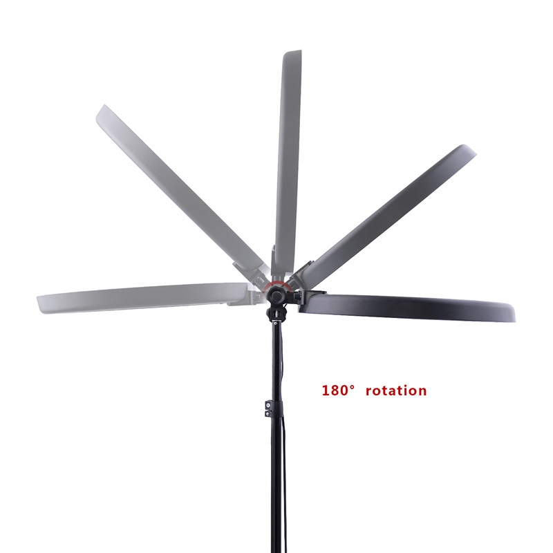 FOSOTO RL-18 LED Ring Light 5500K 55W Photo Studio Light Photography Dimmable Video for Smartphone with Tripod Phone Holder FOSOTO RL-18 LED Ring Light 5500K 55W Photo Studio Light Photography Dimmable Video for Smartphone with Tripod Phone Holder