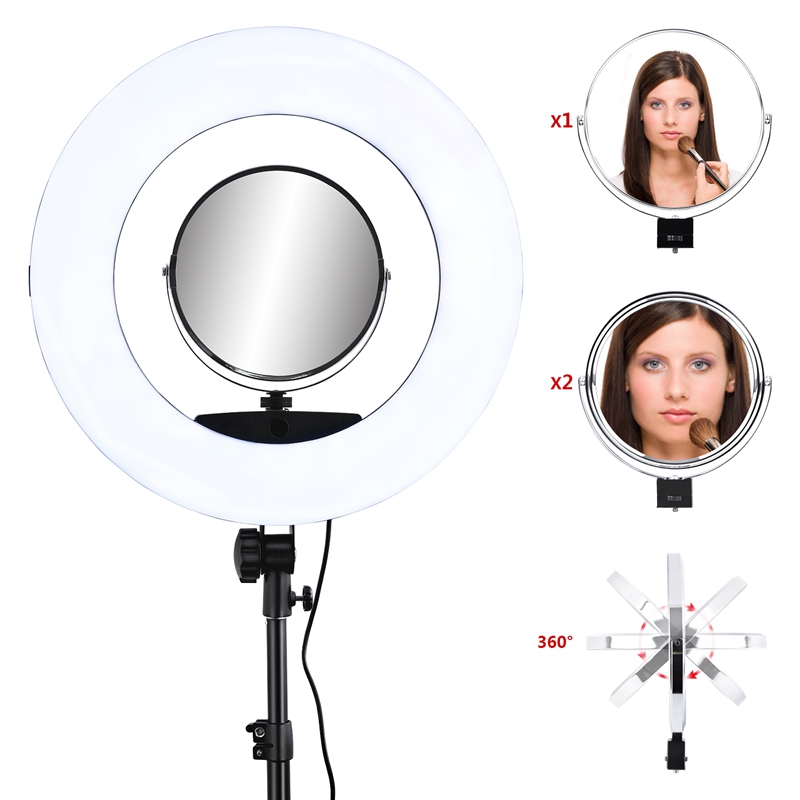 FOSOTO FC-480 3200-5500k Colorful 480 pcs Dimmable Led Photographic Lighting 96W Ring Light Lamp with Mirror for Camera, Phone, photo Studio FOSOTO FC-480 3200-5500k Colorful 480 pcs Dimmable Led Photographic Lighting 96W Ring Light Lamp with Mirror for Camera, Phone, photo Studio