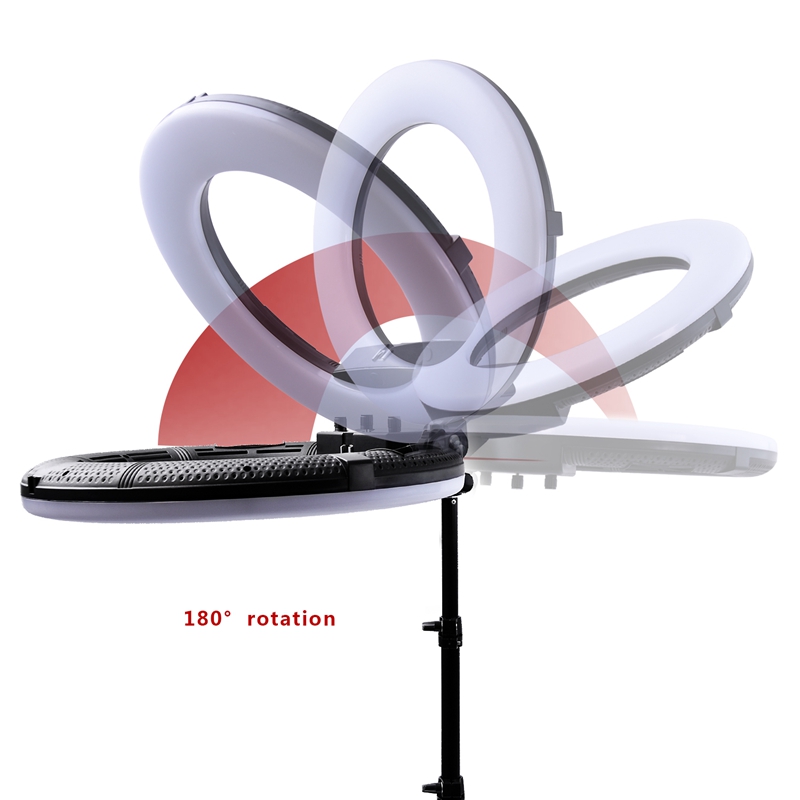 FOSOTO FC-480 3200-5500k Colorful 480 pcs Dimmable Led Photographic Lighting 96W Ring Light Lamp with Mirror for Camera, Phone, photo Studio FOSOTO FC-480 3200-5500k Colorful 480 pcs Dimmable Led Photographic Lighting 96W Ring Light Lamp with Mirror for Camera, Phone, photo Studio