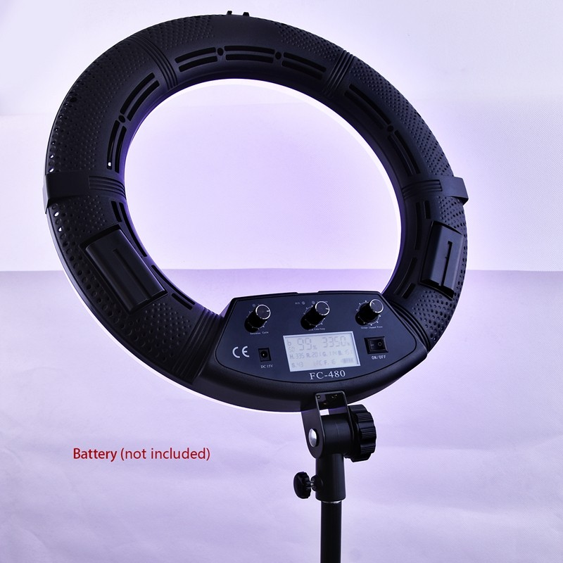 FOSOTO FC-480 3200-5500k Colorful 480 pcs Dimmable Led Photographic Lighting 96W Ring Light Lamp with Mirror for Camera, Phone, photo Studio FOSOTO FC-480 3200-5500k Colorful 480 pcs Dimmable Led Photographic Lighting 96W Ring Light Lamp with Mirror for Camera, Phone, photo Studio