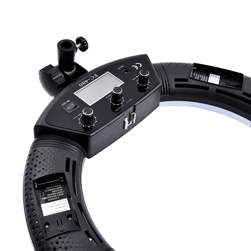 FOSOTO FC-480 3200-5500k Colorful 480 pcs Dimmable Led Photographic Lighting 96W Ring Light Lamp with Mirror for Camera, Phone, photo Studio FOSOTO FC-480 3200-5500k Colorful 480 pcs Dimmable Led Photographic Lighting 96W Ring Light Lamp with Mirror for Camera, Phone, photo Studio