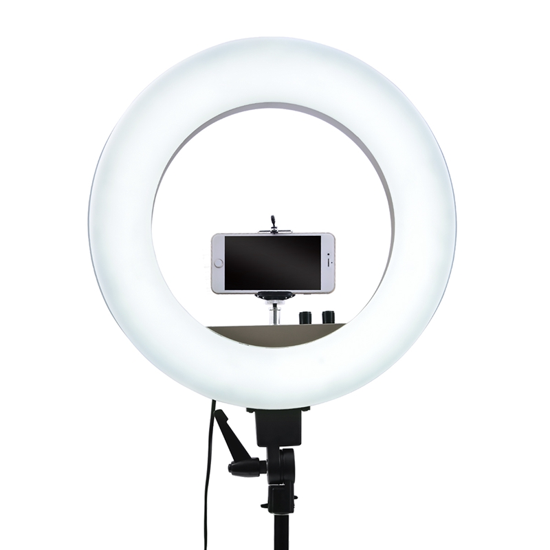 FOSOTO CY-R50L 18inch photographic lighting 480pcs led 3200K-5500K Dimmable 55W Ring Light Lamp FOSOTO CY-R50L 18inch photographic lighting 480pcs led 3200K-5500K Dimmable 55W Ring Light Lamp