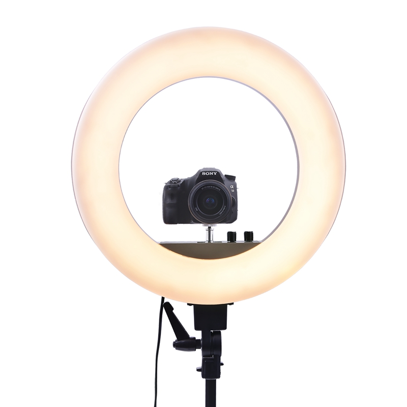 FOSOTO CY-R50L 18inch photographic lighting 480pcs led 3200K-5500K Dimmable 55W Ring Light Lamp FOSOTO CY-R50L 18inch photographic lighting 480pcs led 3200K-5500K Dimmable 55W Ring Light Lamp