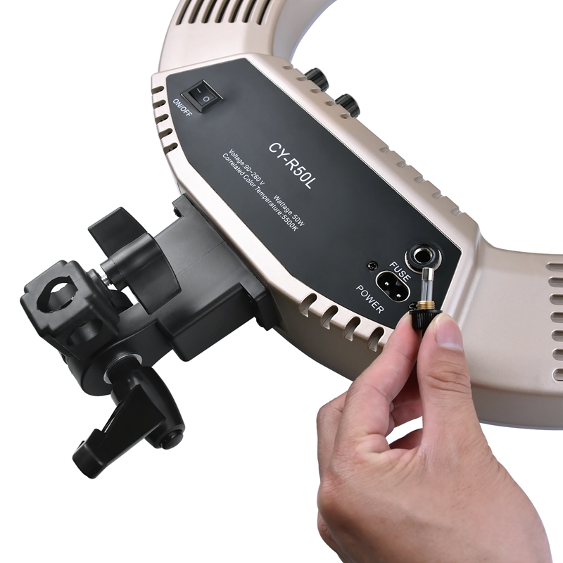 FOSOTO CY-R50L 18inch photographic lighting 480pcs led 3200K-5500K Dimmable 55W Ring Light Lamp FOSOTO CY-R50L 18inch photographic lighting 480pcs led 3200K-5500K Dimmable 55W Ring Light Lamp