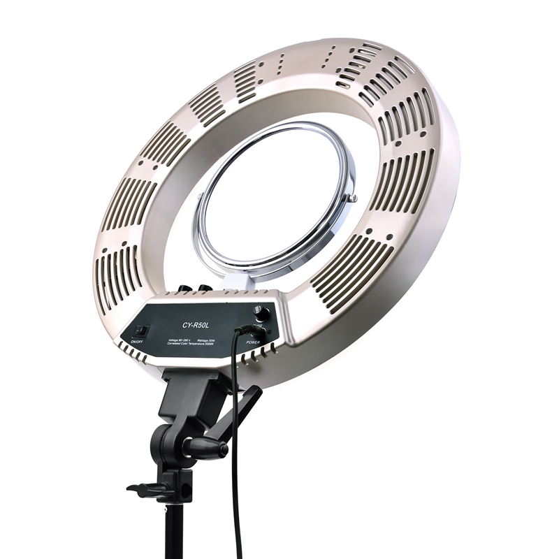 FOSOTO CY-R50L 18inch photographic lighting 480pcs led 3200K-5500K Dimmable 55W Ring Light Lamp FOSOTO CY-R50L 18inch photographic lighting 480pcs led 3200K-5500K Dimmable 55W Ring Light Lamp