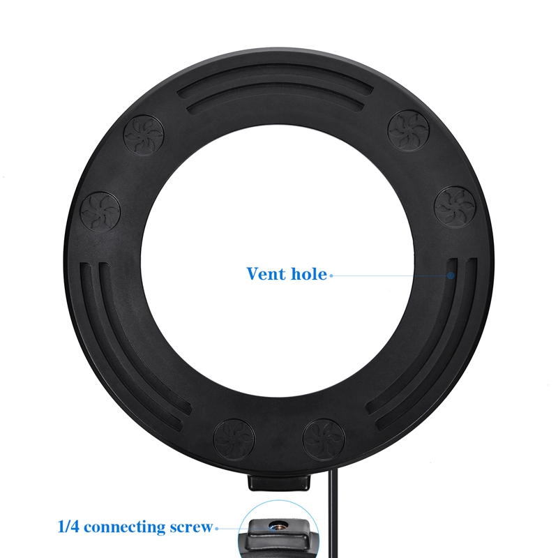 FOSOTO 10 inch / 26cm Photographic Lighting 5500K Dimmable Led Ring Light Lamp for for Video, Portrait, and Product Photography FOSOTO 10 inch / 26cm Photographic Lighting 5500K Dimmable Led Ring Light Lamp for for Video, Portrait, and Product Photography