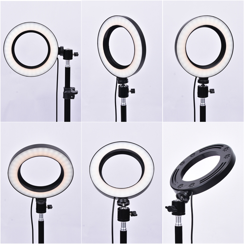 FOSOTO 10 inch / 26cm Photographic Lighting 5500K Dimmable Led Ring Light Lamp for for Video, Portrait, and Product Photography FOSOTO 10 inch / 26cm Photographic Lighting 5500K Dimmable Led Ring Light Lamp for for Video, Portrait, and Product Photography