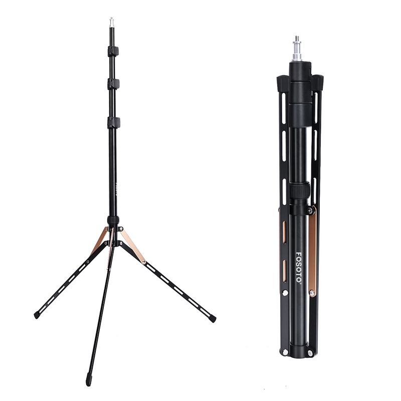 Fosoto FT-190 Gold Led Light Tripod Stand For Photo Studio Ring Photographic Lighting Flash Umbrellas Reflector Fosoto FT-190 Gold Led Light Tripod Stand For Photo Studio Ring Photographic Lighting Flash Umbrellas Reflector