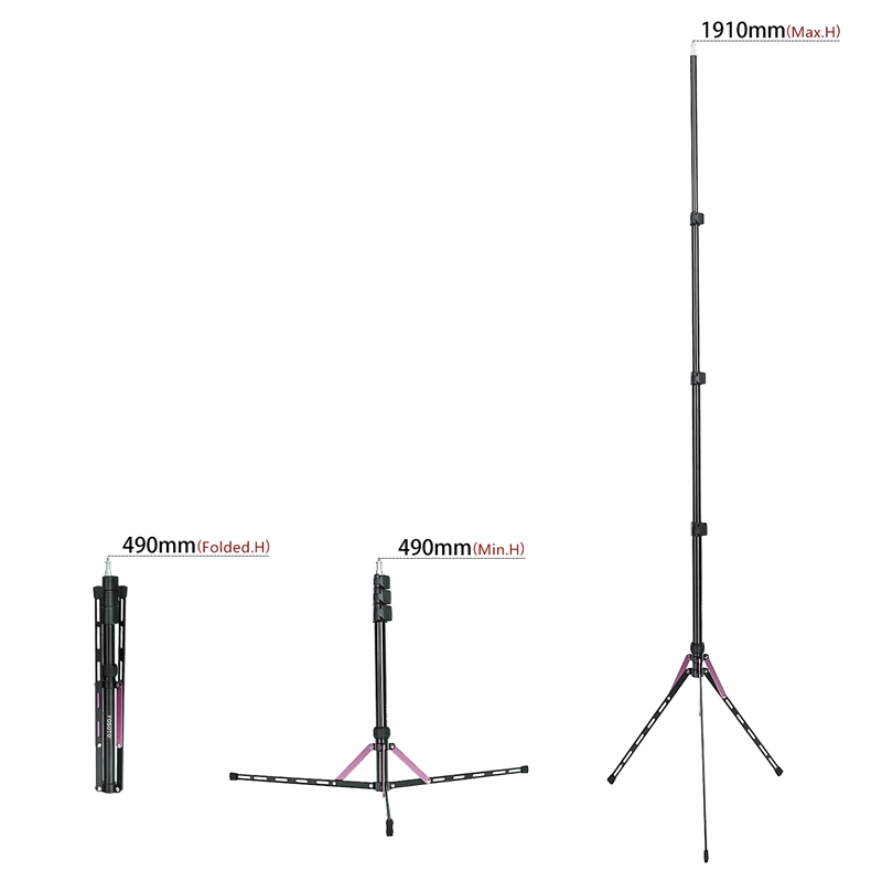 Fosoto FT-190 Purple Led Tripod Light Stand For Camera Phone Photographic Lighting Flash Umbrellas Reflector Fosoto FT-190 Purple Led Tripod Light Stand For Camera Phone Photographic Lighting Flash Umbrellas Reflector