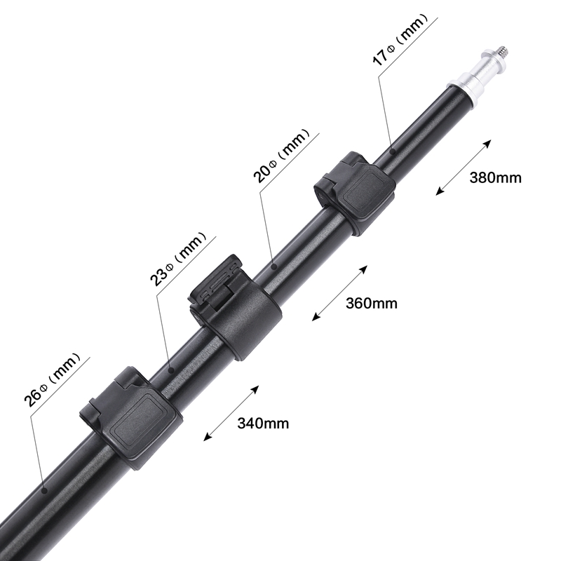 Fosoto FT-190 Purple Led Tripod Light Stand For Camera Phone Photographic Lighting Flash Umbrellas Reflector Fosoto FT-190 Purple Led Tripod Light Stand For Camera Phone Photographic Lighting Flash Umbrellas Reflector