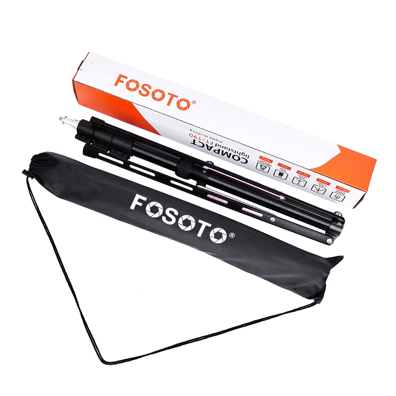Fosoto FT-190 Purple Led Tripod Light Stand For Camera Phone Photographic Lighting Flash Umbrellas Reflector Fosoto FT-190 Purple Led Tripod Light Stand For Camera Phone Photographic Lighting Flash Umbrellas Reflector