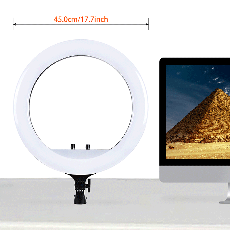 FOSOTO RL18 RGB 2700-6500K 55W LED Ring Light with Tripod phone Holder Video for TikTok, Photography, Makeup light FOSOTO RL18 RGB 2700-6500K 55W LED Ring Light with Tripod phone Holder Video for TikTok, Photography, Makeup light