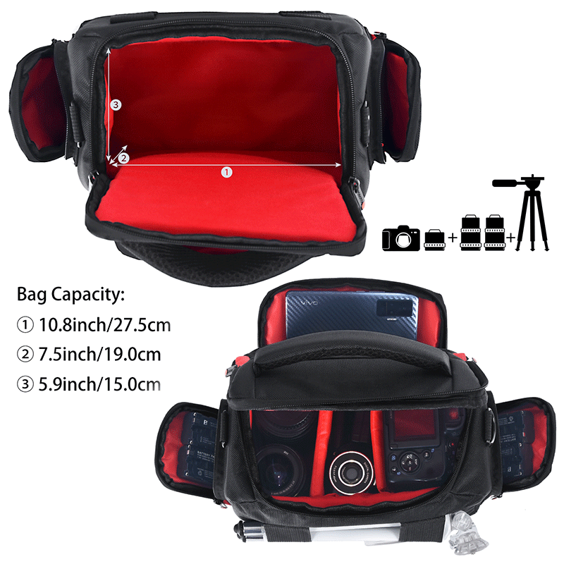FOSOTO B700 DSLR Camera Case Bag Compatible waterproof Camera Case for Canon Nikon Sony video bag FOSOTO B700 DSLR Camera Case Bag Compatible waterproof Camera Case for Canon Nikon Sony video bag