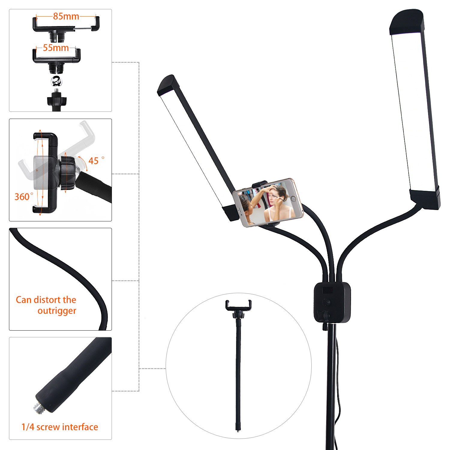 fosoto FT-450 Led Photographic Lighting Multimedia Extreme With Remote Tripod Video light Lamp Ring For Makeup Youtube Tiktok fosoto FT-450 Led Photographic Lighting Multimedia Extreme With Remote Tripod Video light Lamp Ring For Makeup Youtube Tiktok