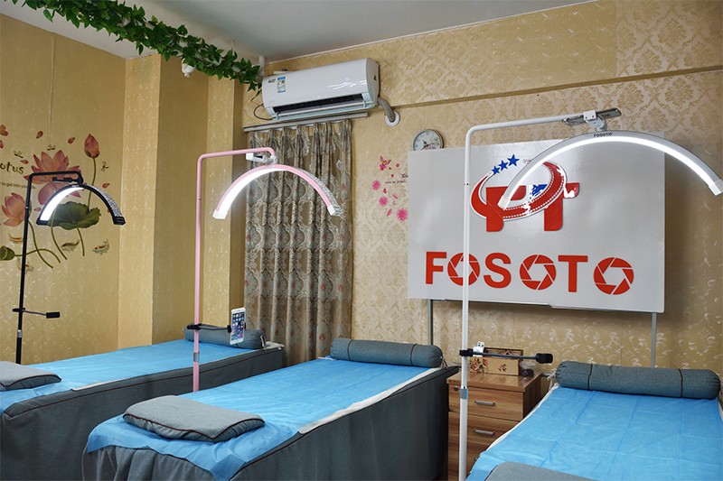 FOSOTO 45W New LED Makeup Diamond Print Light Half Ring Light FOSOTO 45W New LED Makeup Diamond Print Light Half Ring Light