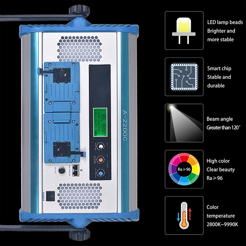LED Video Light 2-Pack with Remote Control LED Video Light 2-Pack with Remote Control