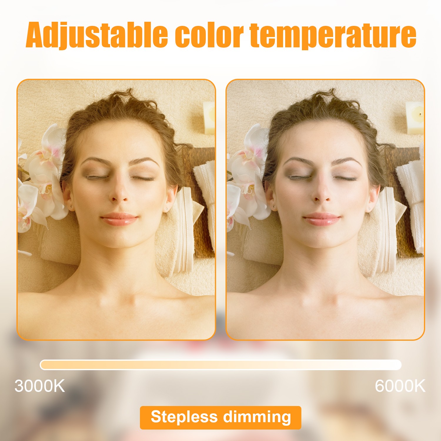 FOSOTO 45W Fashion White LED Half Moon Lash Lamp For Facial Tattoo Artists Makeup With Adjustable Tripod FOSOTO 45W Fashion White LED Half Moon Lash Lamp For Facial Tattoo Artists Makeup With Adjustable Tripod