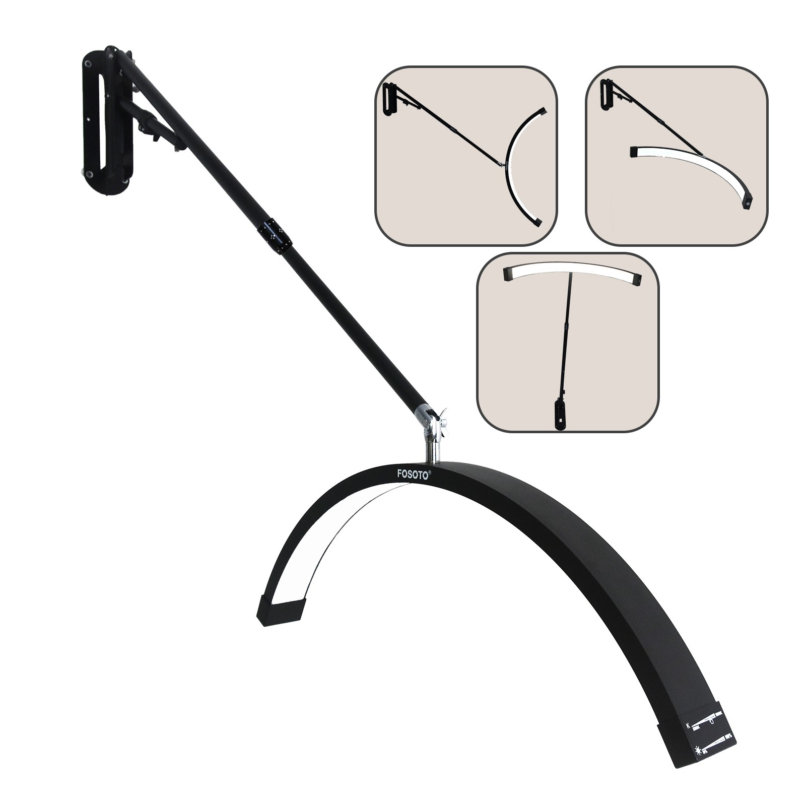 FOSOTO FT-Y18 Professional Wall-Mounted Beauty Light | Space-Saving Nail Tech Lamp FOSOTO FT-Y18 Professional Wall-Mounted Beauty Light | Space-Saving Nail Tech Lamp