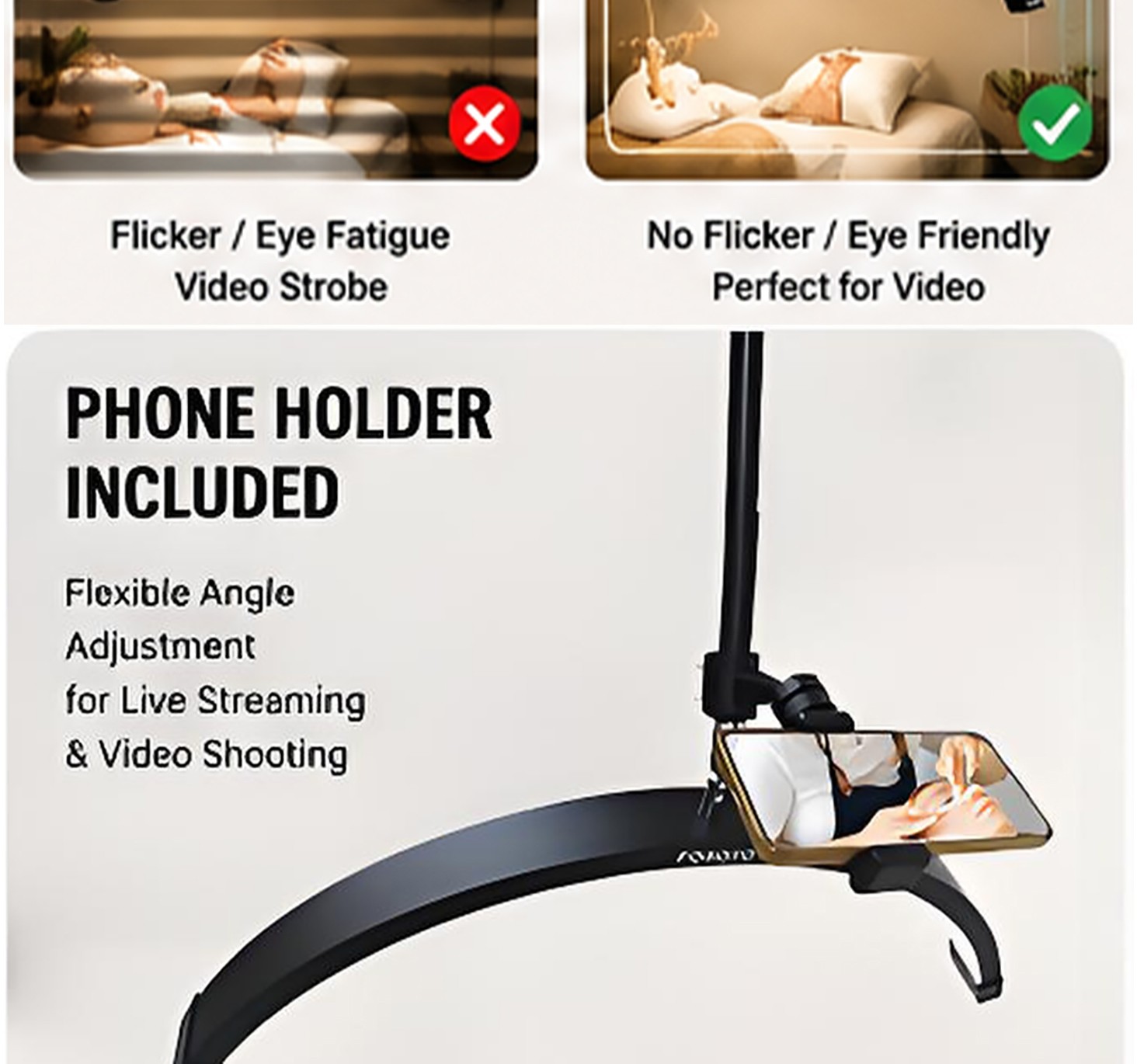 Luxury Golden Wall Mounted Moon Light for Beauty Salon Lash Extension Facial Treatment Luxury Golden Wall Mounted Moon Light for Beauty Salon Lash Extension Facial Treatment