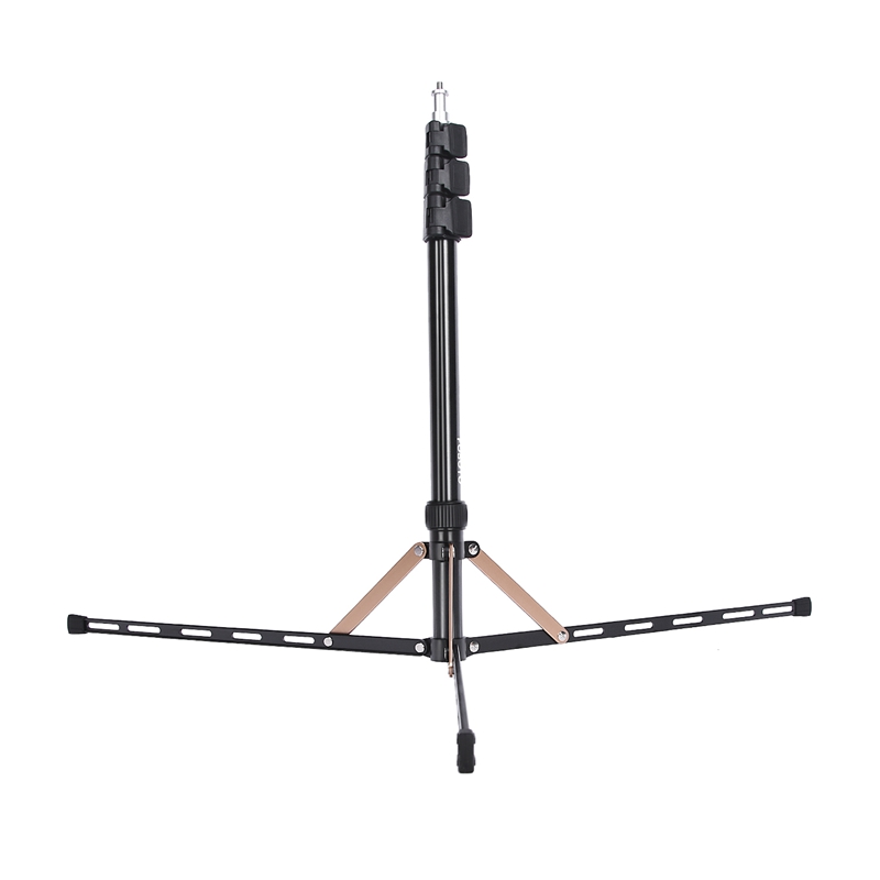 Fosoto FT-190 Gold Led Light Tripod Stand For Photo Studio Ring Photographic Lighting Flash Umbrellas Reflector