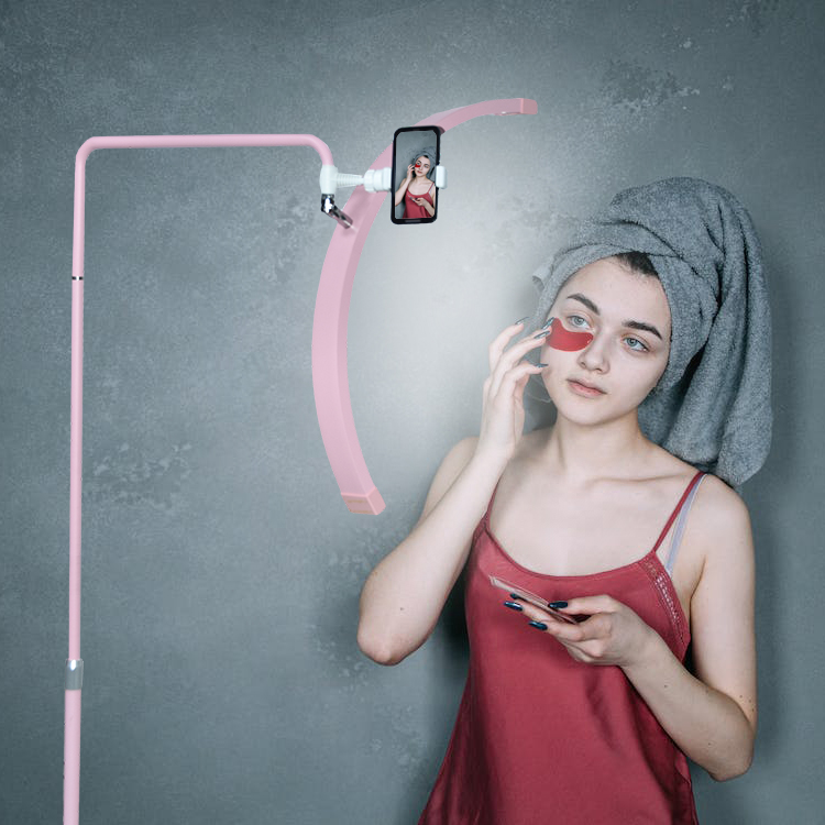 fosoto 45w ft-y16 rhinestone multifunctional led half moon light for makeup tattoo beauty spa and salon services