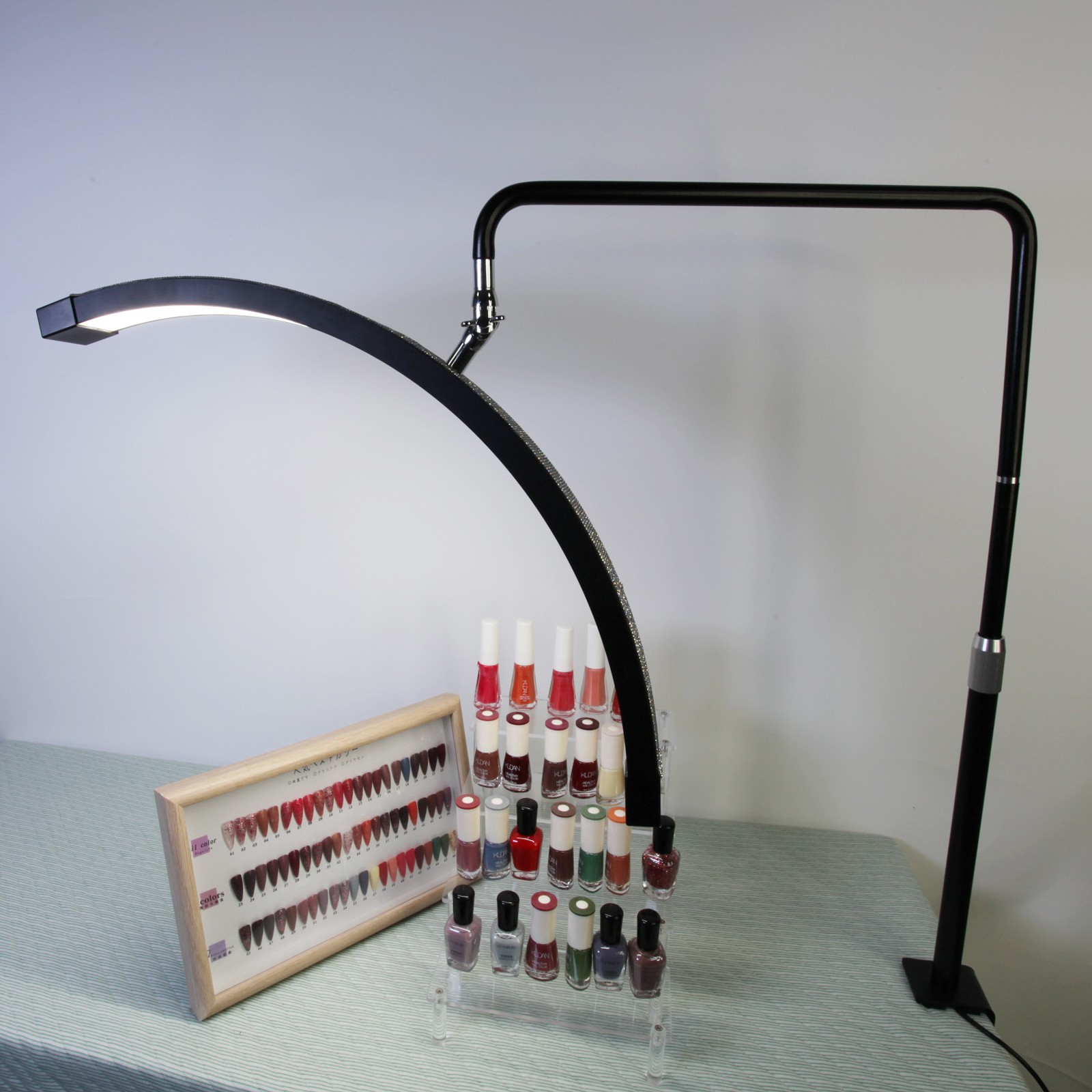 Professional Adjustable Arch LED Nail Lamp with Flexible Rotating Head for Nail Salon & Beauty Workspace