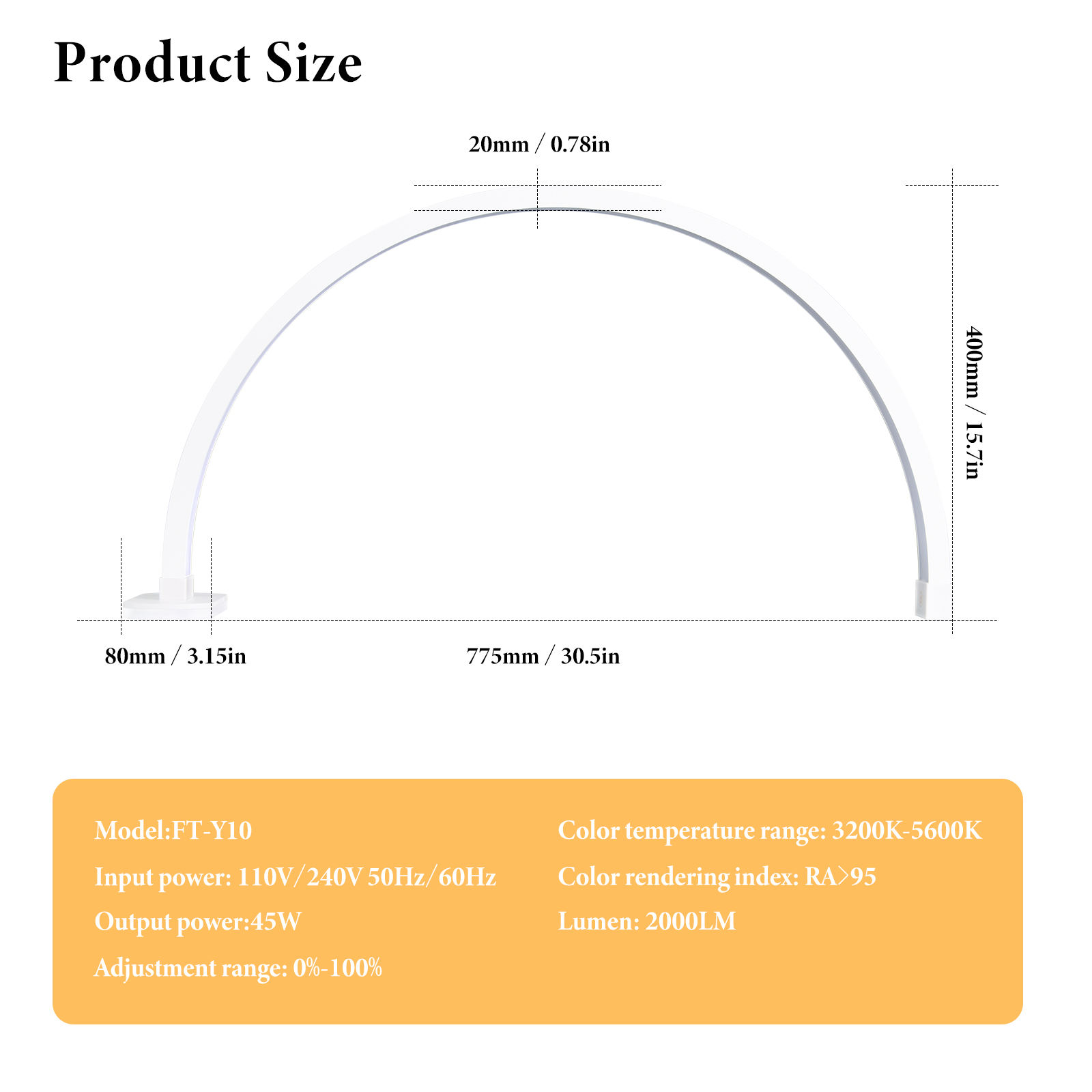 30 inch Diamond Arc Beauty Light Table Nail Lamp Manicure Lamp Moon Light for Nail Art Lash Extension Beauty Salon LED Lamp