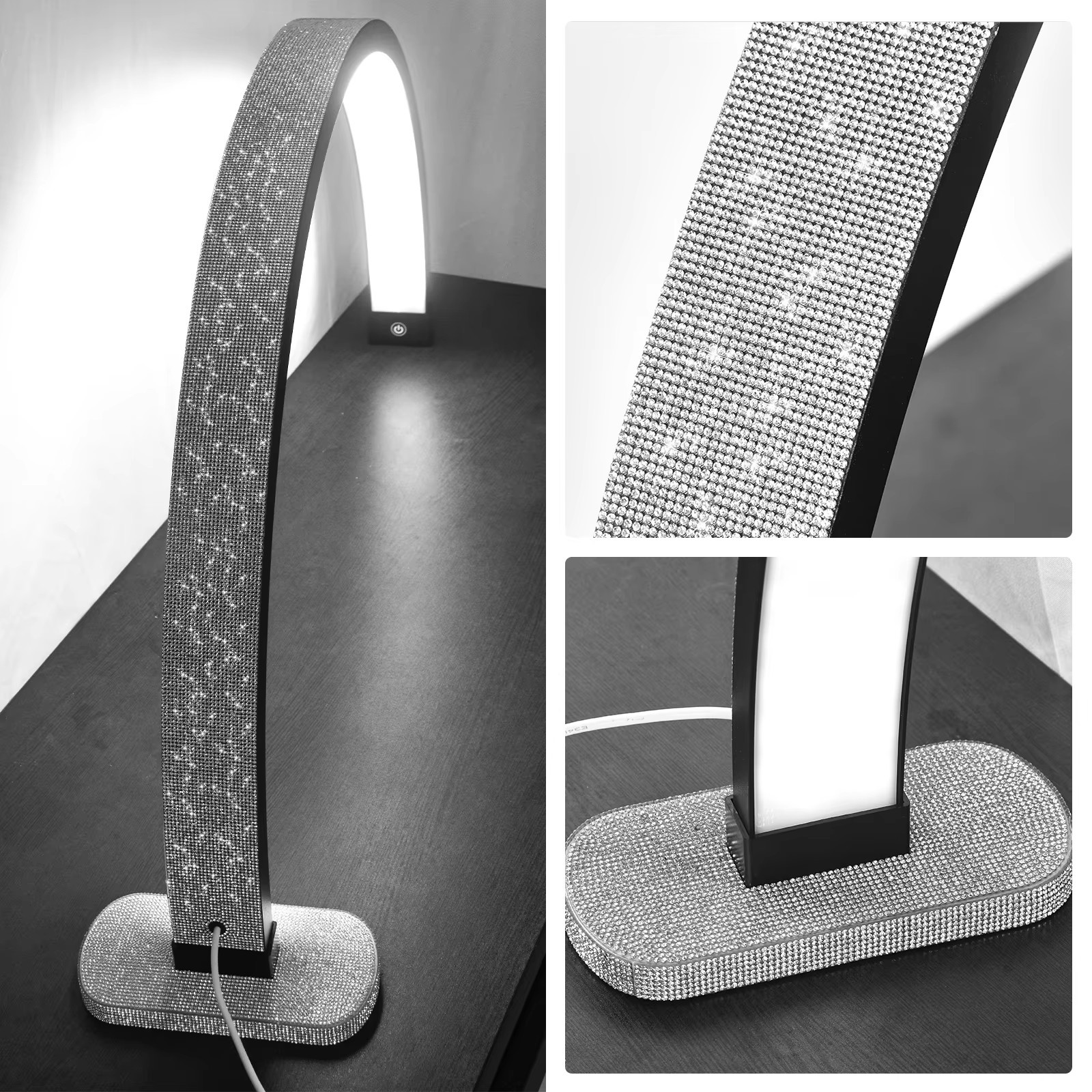 30 inch Diamond Arc Beauty Light Table Nail Lamp Manicure Lamp Moon Light for Nail Art Lash Extension Beauty Salon LED Lamp